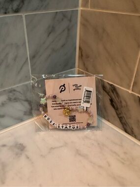 Little words project x peloton 'Boss Status' Beaded Bracelet with Gold Charm